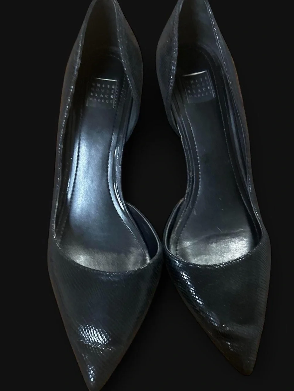 White House Black Market Black Pointed Toe Pumps